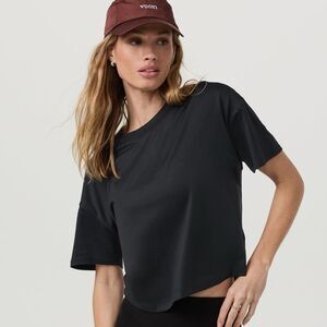 NWT Vuori Energy Oversized Tee in Black Heather Women’s Large